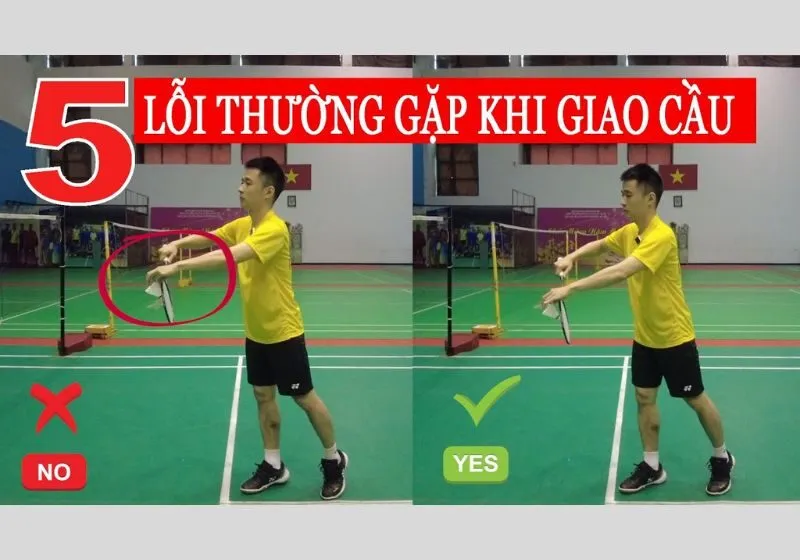luật giao cầu lông