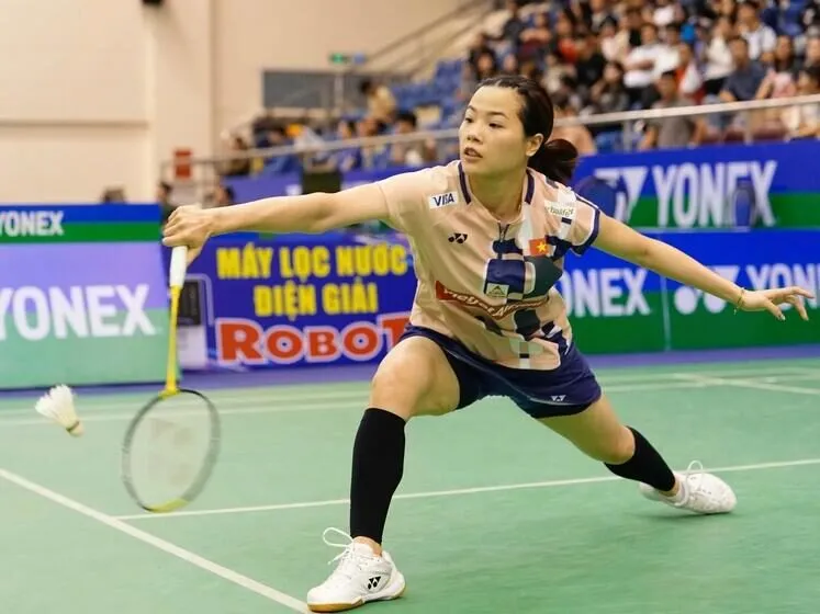 Thùy Linh thi đấu ở chung kết giải Cầu lông quốc tế Việt Nam Open 2025